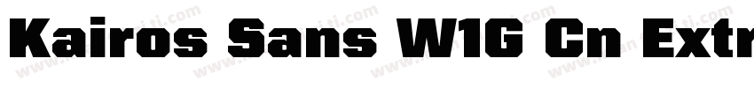 Kairos Sans W1G Cn ExtraBold Regula字体转换